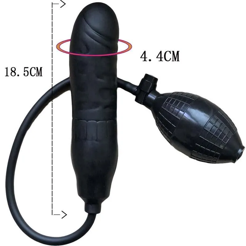Anal plug Unisex Silicone Inflatable Air Bag Waterproof Adult Massager