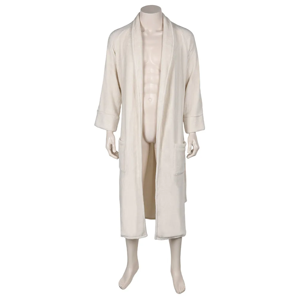 Aquaman Arthur Curry White Bathrobe Cosplay Costume Outfits Halloween Carnival Suit