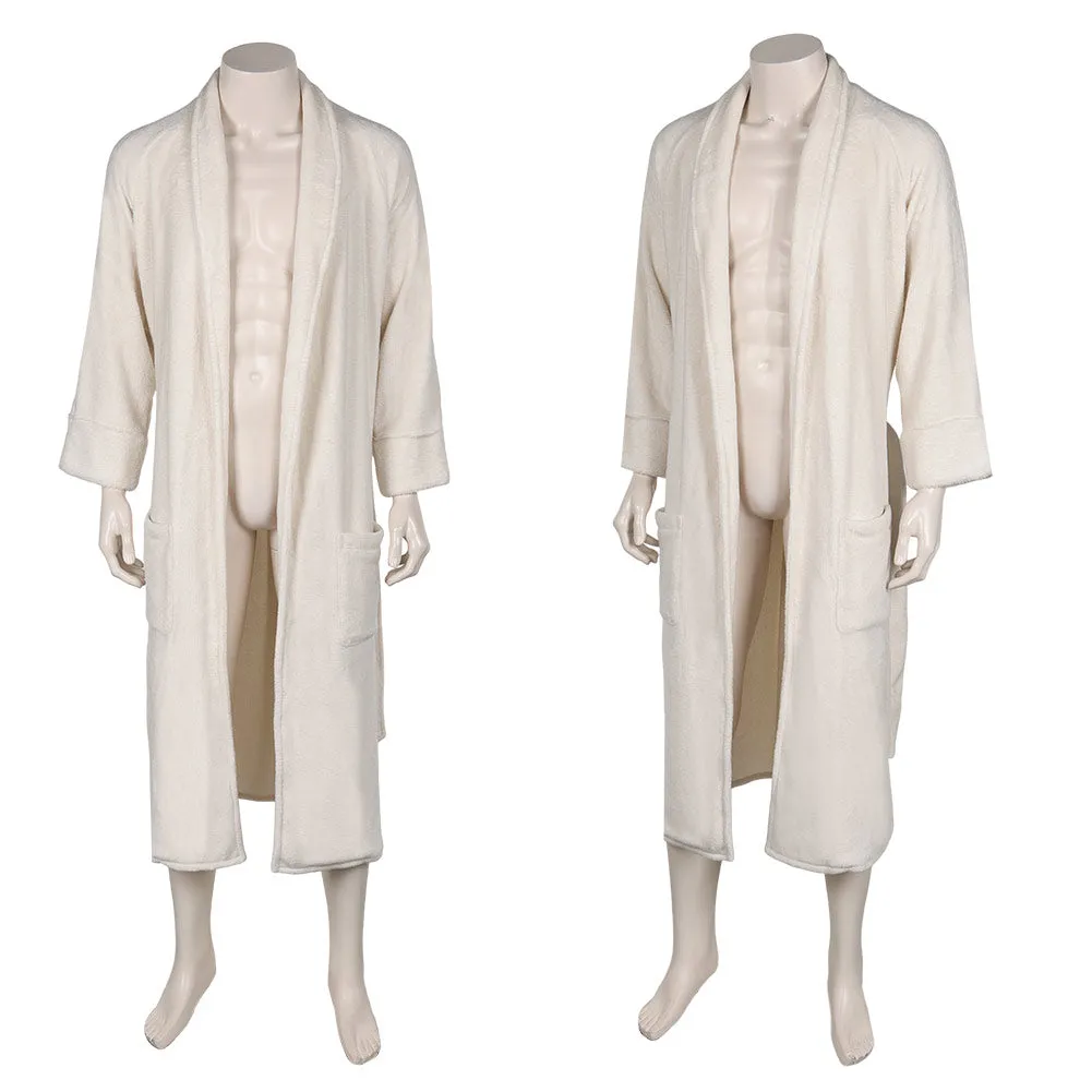 Aquaman Arthur Curry White Bathrobe Cosplay Costume Outfits Halloween Carnival Suit