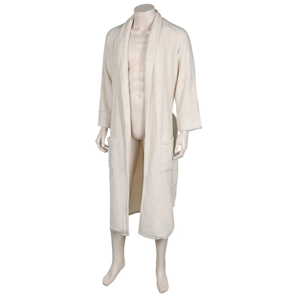 Aquaman Arthur Curry White Bathrobe Cosplay Costume Outfits Halloween Carnival Suit