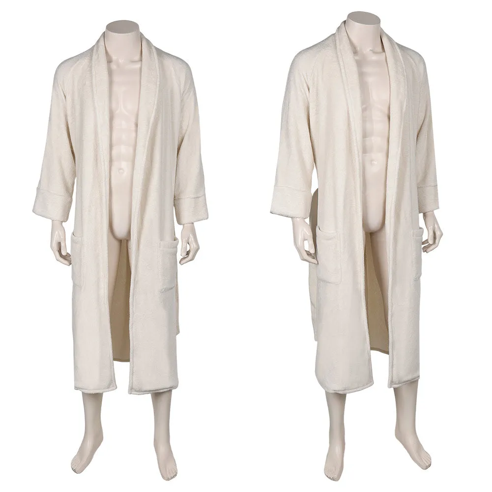 Aquaman Arthur Curry White Bathrobe Cosplay Costume Outfits Halloween Carnival Suit