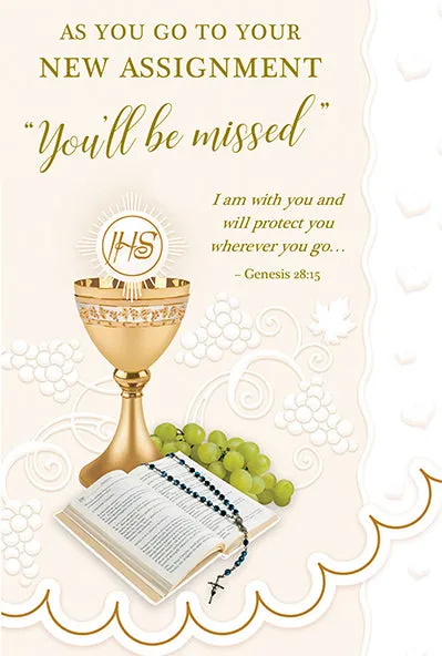 As You Go to Your New Assignment Greeting Card