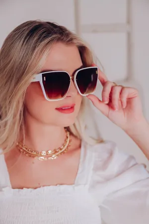 Ashleigh Sunglasses - White