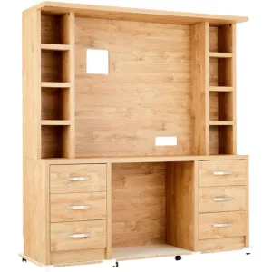 Augusta Media Unit Shelving | Gold Harbour Oak