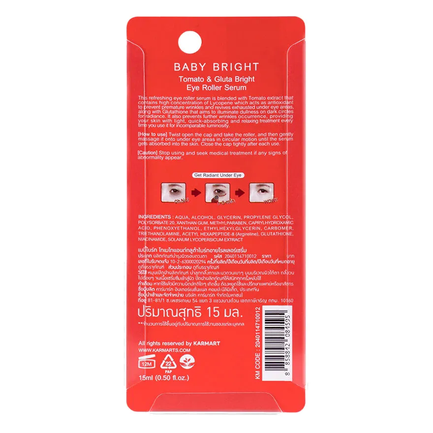 Baby Bright Tomato & Gluta Bright Eye Roller Serum 15ml