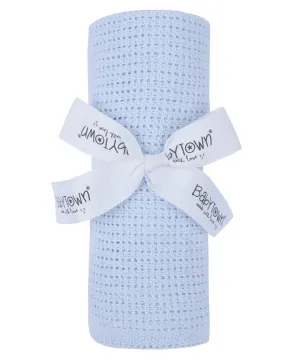 Baby Gift Soft Handle Blue Cellular Soft Shawl (PK6) 19C189-B