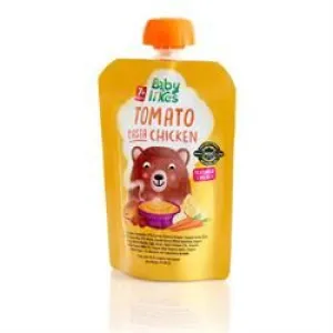 Baby Likes | Tomato Pasta Chicken - Halal Baby Food 7 months plus  130g | 130g