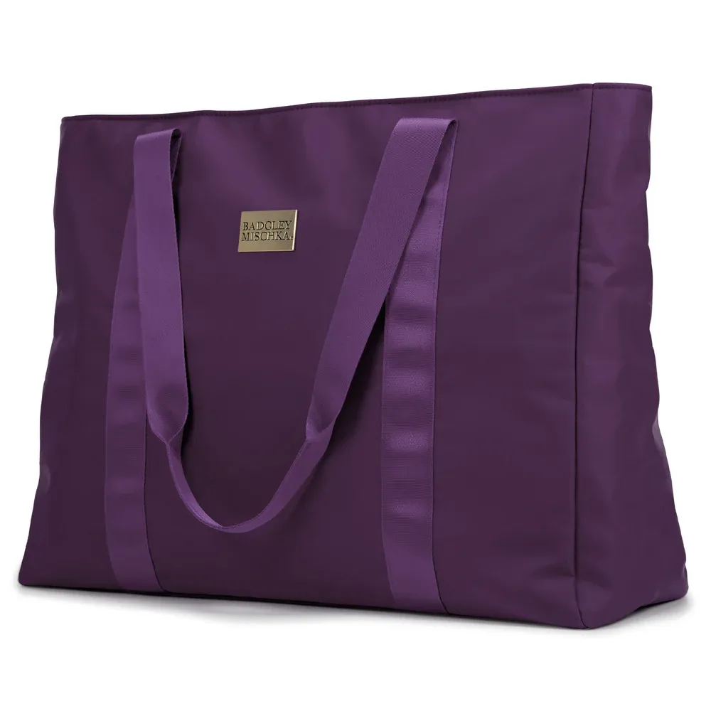 Badgley Mischka Nylon Weekender Tote Bag