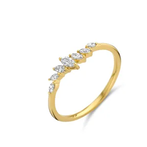 Bague avec motif - Or Jaune, Diamants (065717/A)