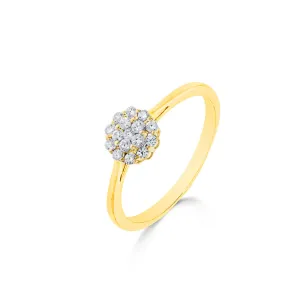 Bague avec motif - Or Jaune et Diamants (91GH20A)
