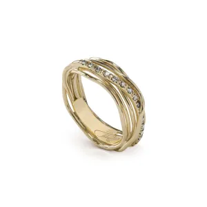 Bague Filodellavita -7 fils Or Jaune 9k, Diamants (FAN7GBT)