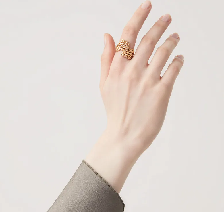 Bague Giovanni Raspini - Corail, Plaqué or (11925)