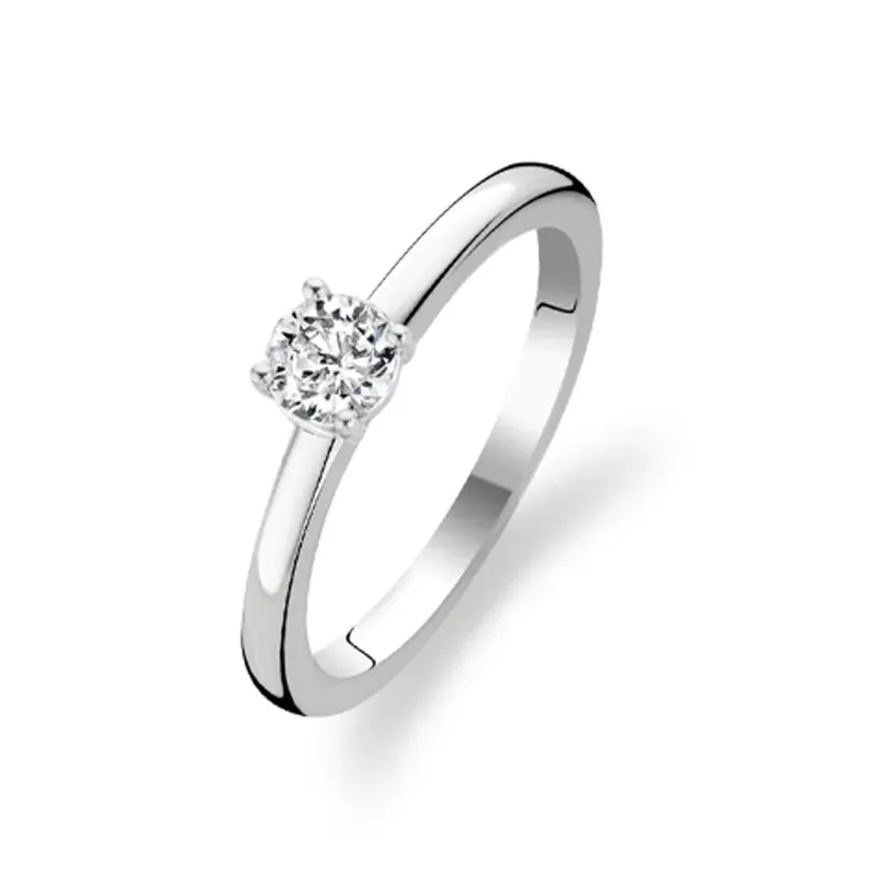 Bague TI SENTO - Argent, zircons (12110ZI)