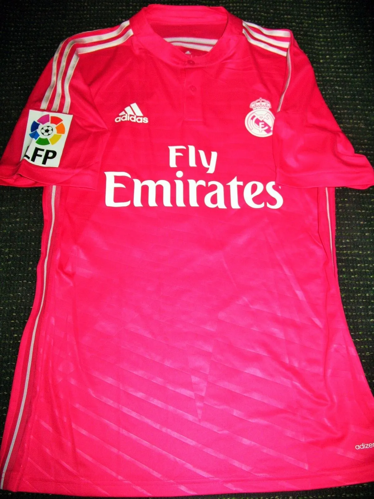 Bale Real Madrid 2014 2015 Pink MATCH WORN Jersey Shirt
