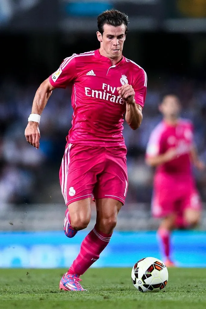 Bale Real Madrid 2014 2015 Pink MATCH WORN Jersey Shirt