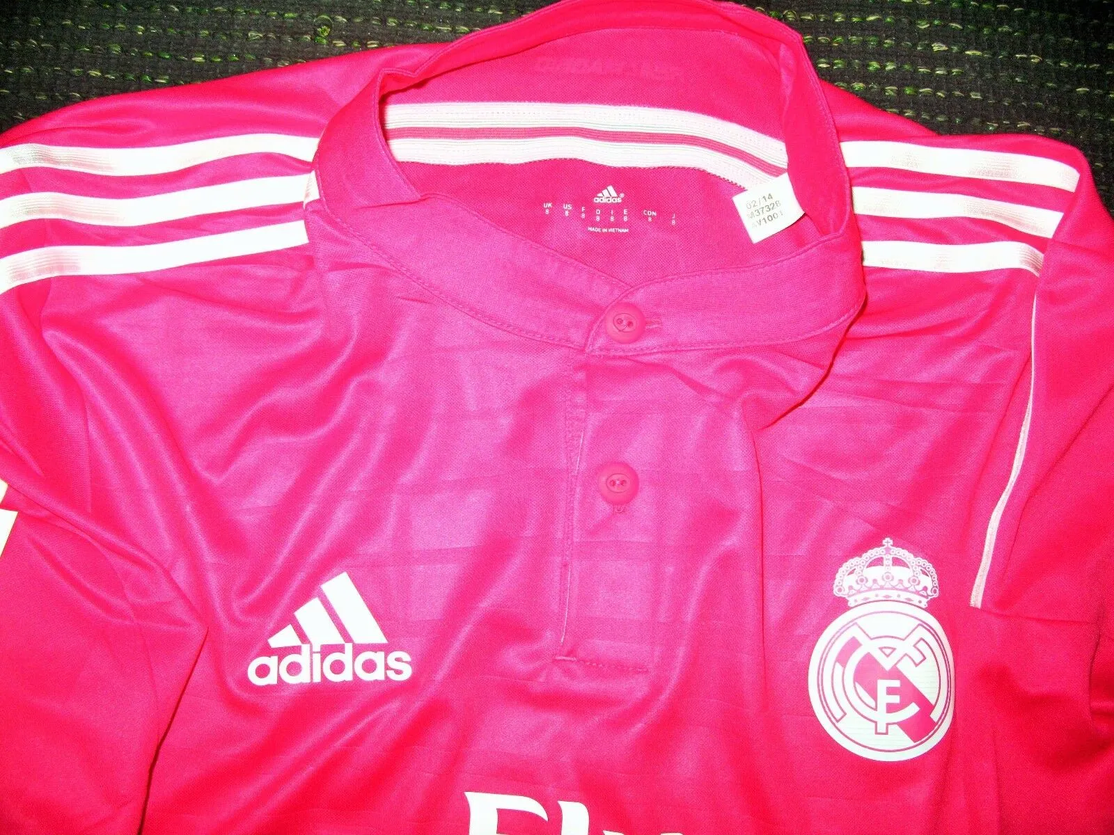 Bale Real Madrid 2014 2015 Pink MATCH WORN Jersey Shirt