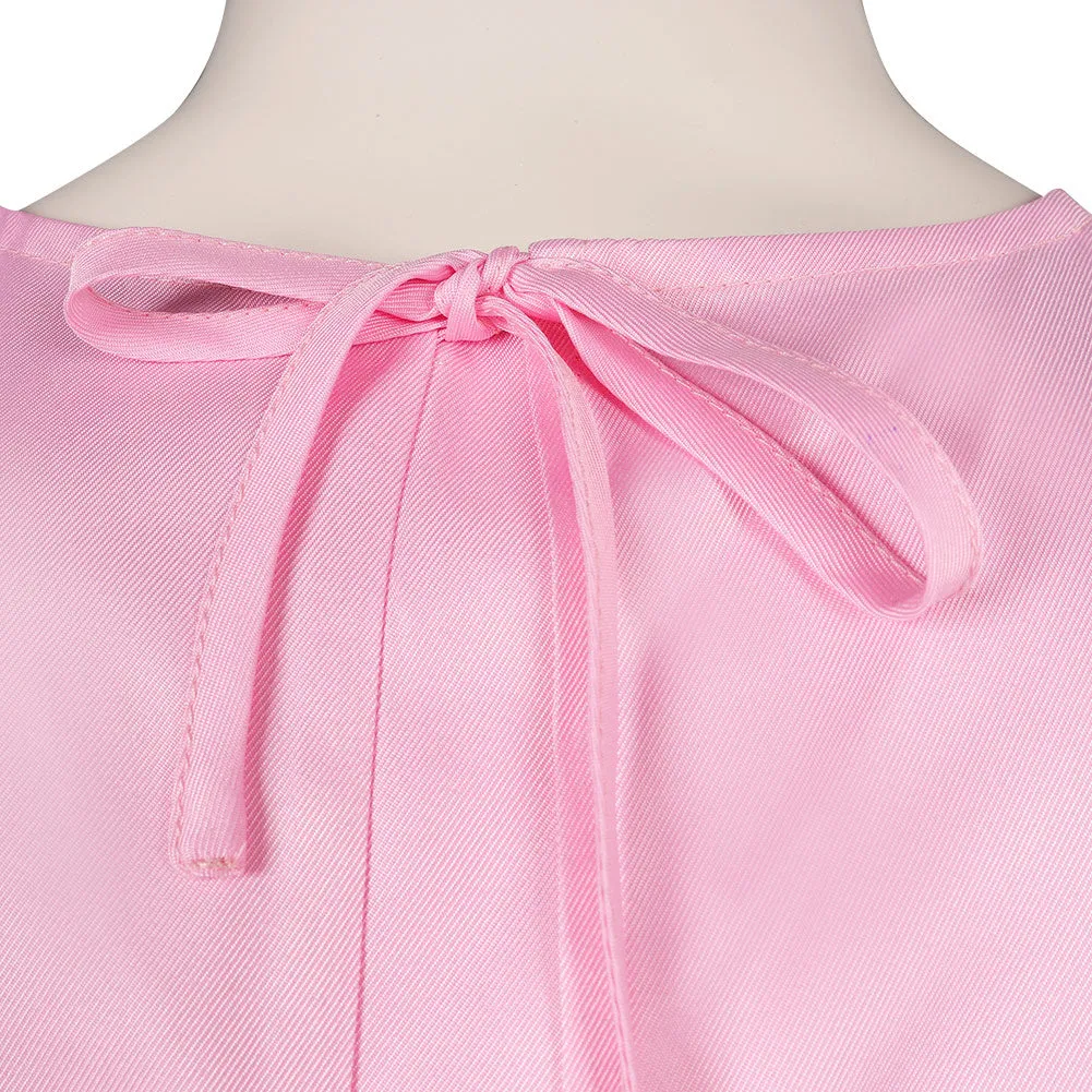 Barbie 2023 Ken Cosplay Costume Pink Long Gown Patient Gown Halloween Carnival Suit