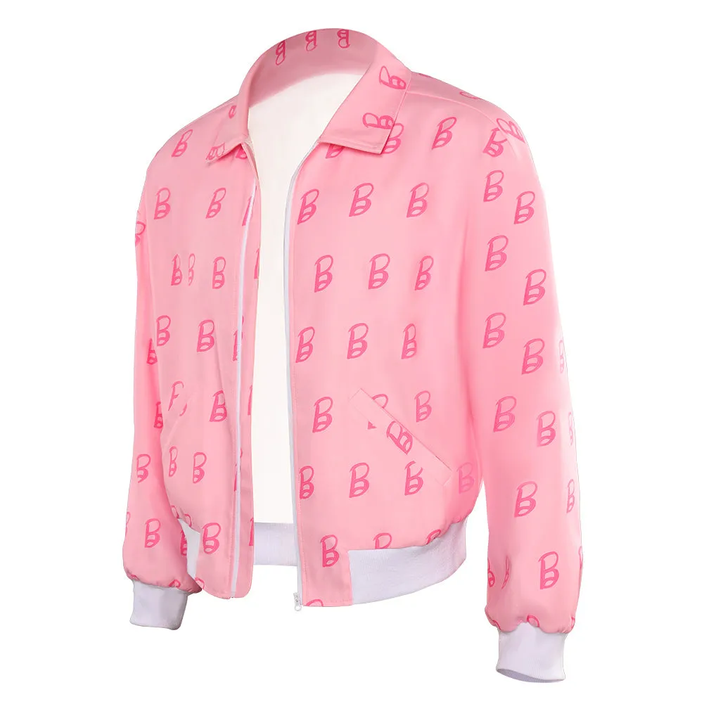 Barbie 2023 Ken Printed Jacket Cosplay Costume Halloween Carnival Party Suit
