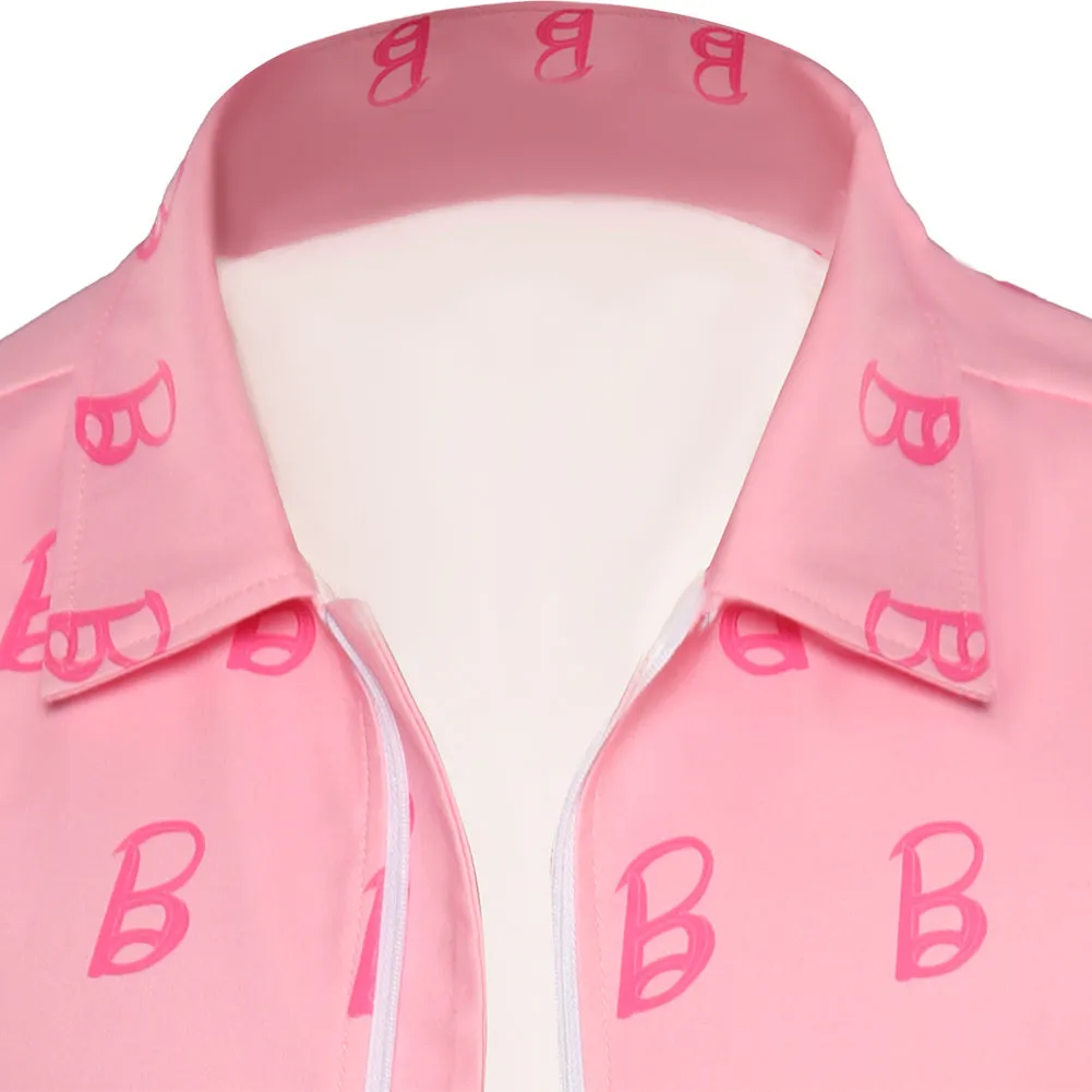 Barbie 2023 Ken Printed Jacket Cosplay Costume Halloween Carnival Party Suit