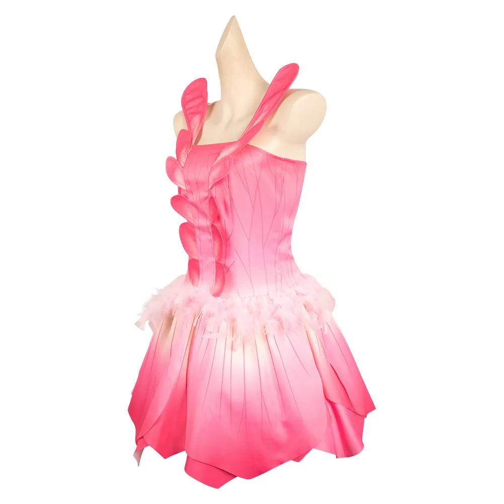Barbie Elina Pink Petal Suit Cosplay Costume Outfits Halloween Carnival Suit