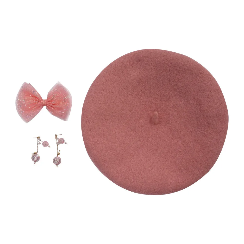 Barbie Hat Earring Bowknot Cosplay Halloween Carnival Accessories Gifts