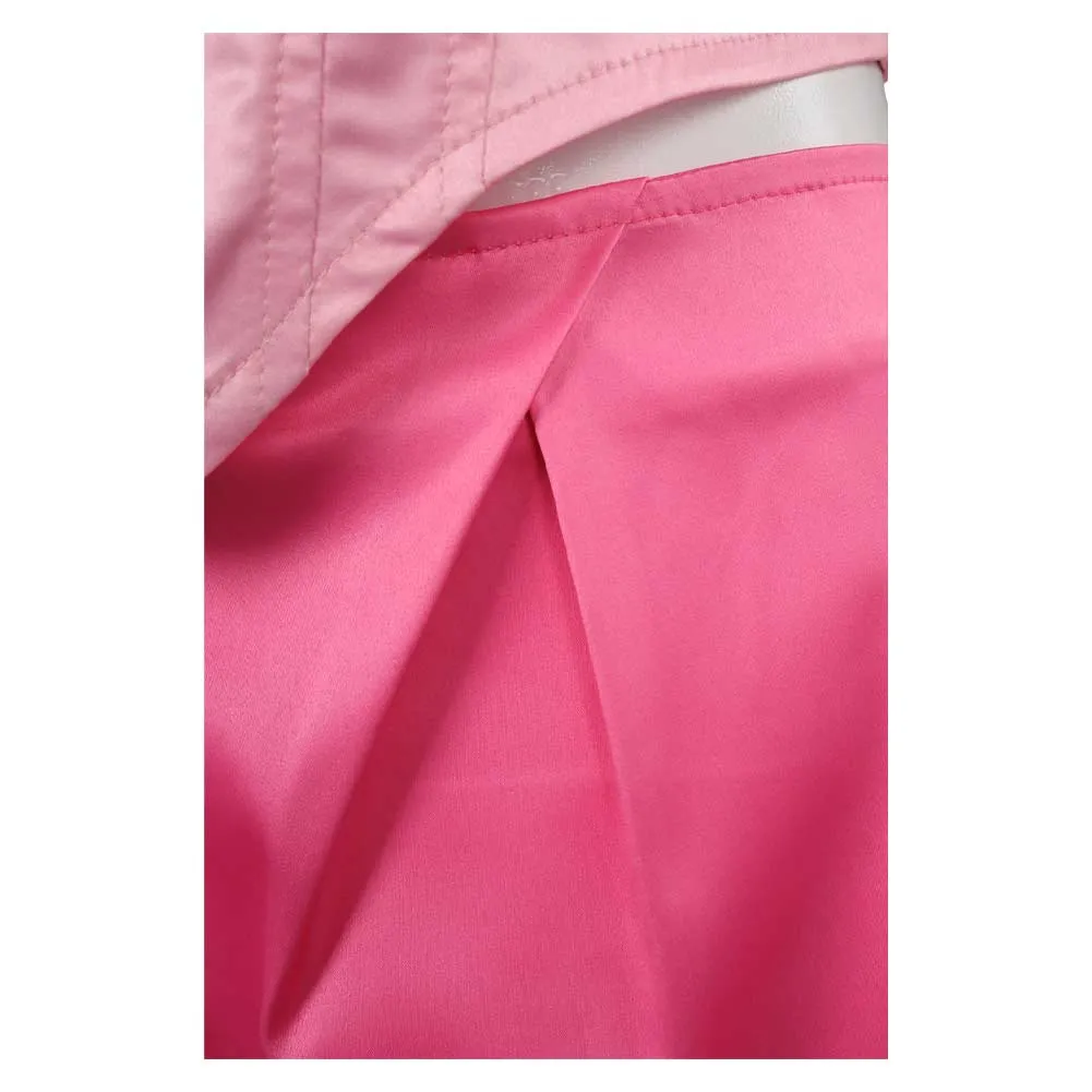 Barbie Margot Robbie Cosplay Costume Suspender Split Skirt Outfits Halloween Carnival Suit