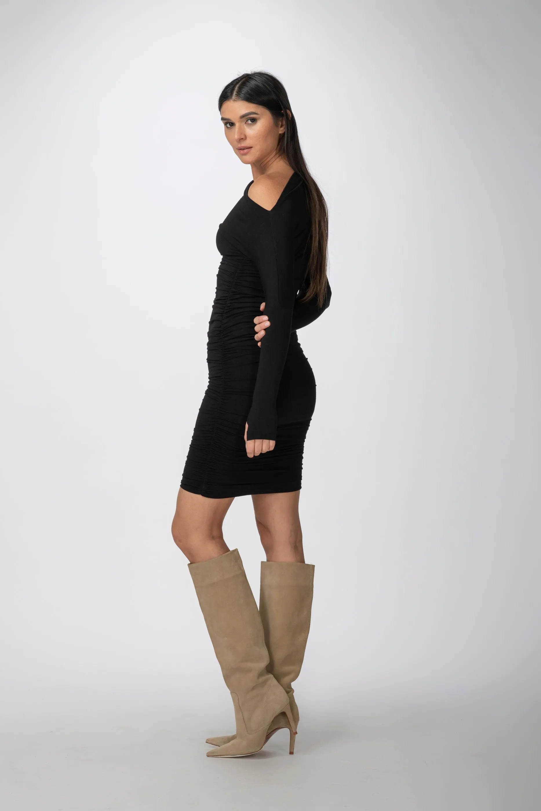 Bateau Rugged Dress