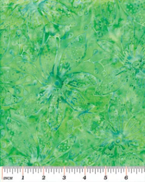 Batiks Rainbow Bright Balis Bright Green