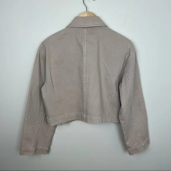 BCBGeneration Crop Cotton Twill Jacket