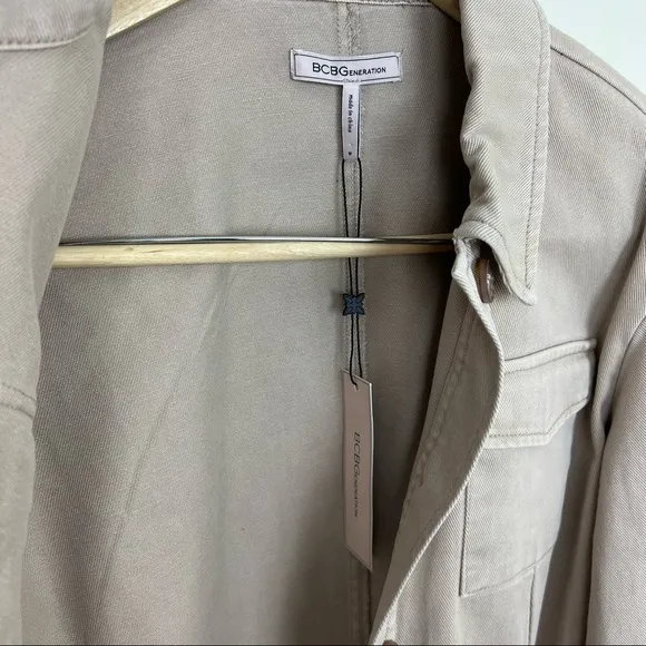BCBGeneration Crop Cotton Twill Jacket