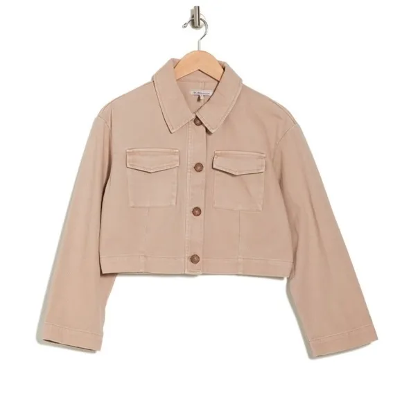 BCBGeneration Crop Cotton Twill Jacket