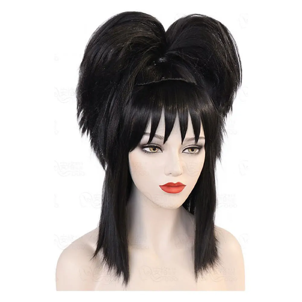 Beetlejuice 2024 Lydia&Beetlejuice Character Cosplay Wig Heat Resistant Synthetic Hair Carnival Halloween Party Props