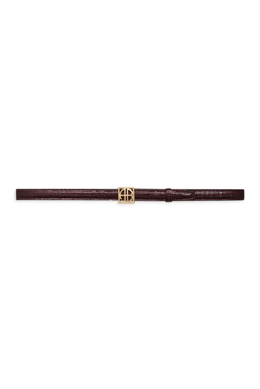Belt - Burgundy Embossed