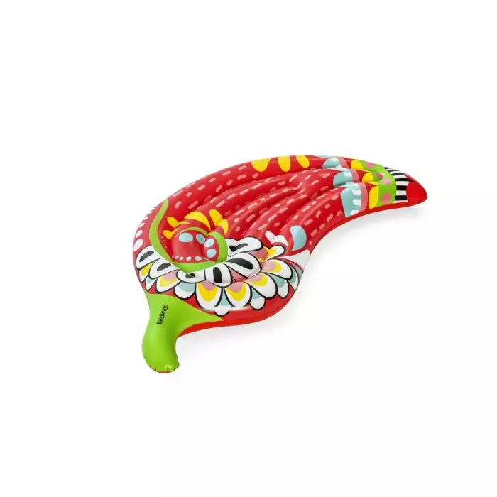 Bestway 6'5" X 39"/1.95M X 99CM Flirty Fiesta Pepper Lounge (Contents:1 lounge, repair patch)
