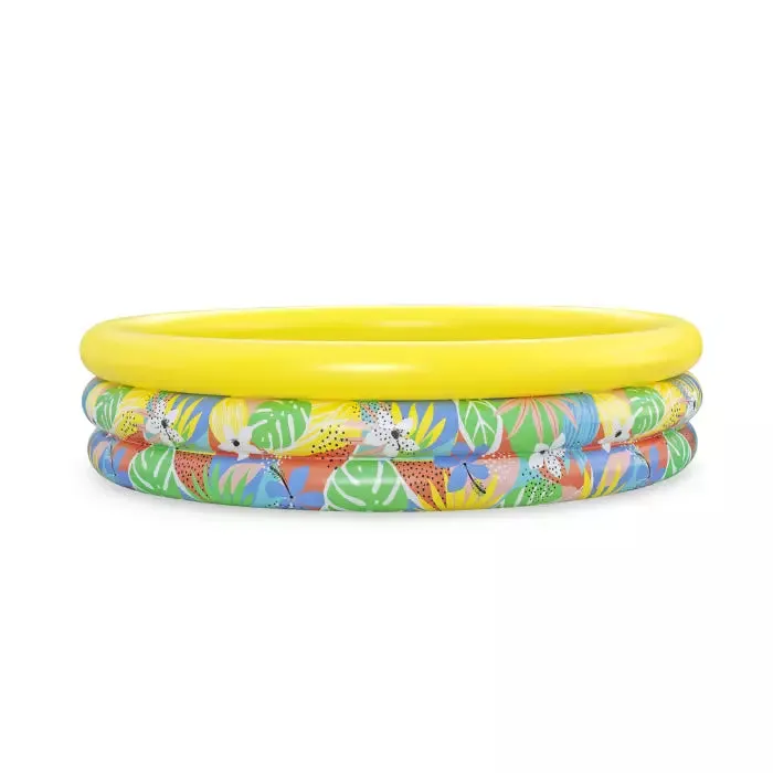 Bestway Φ66" X H15"/Φ1.68M X H38CM Floral Paradise Play Pool(Contents:1 pool, repair patch)
