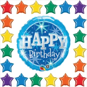 Birthday Blue Sparkle - Giant