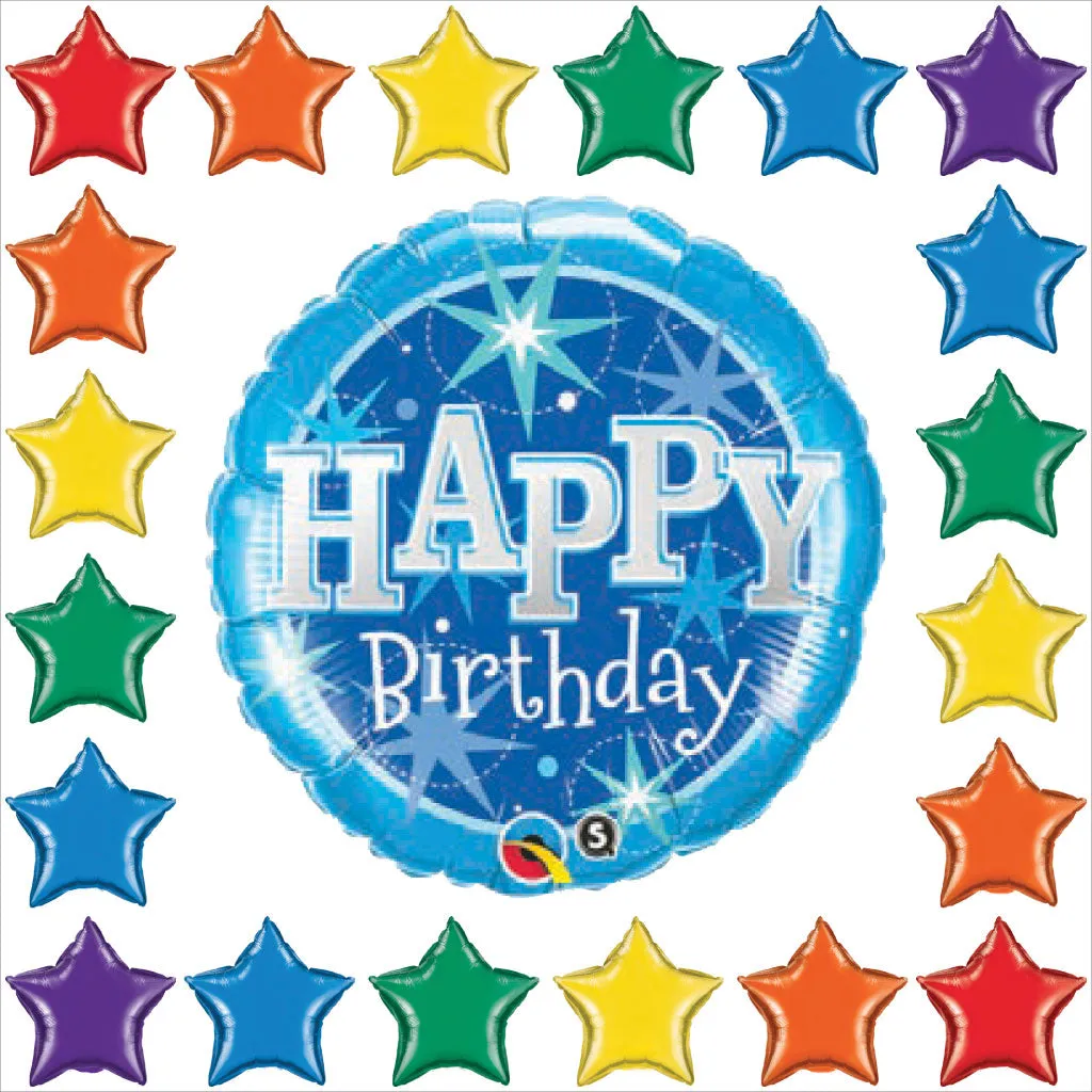 Birthday Blue Sparkle - Giant