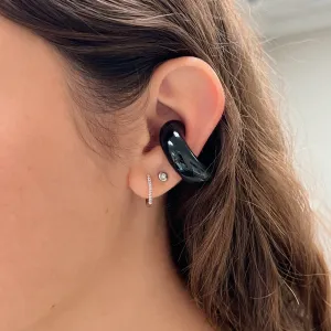 Black Chunky Ear Cuff