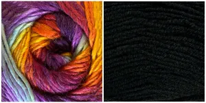 BLACK   EASY TO LOVE - Embossed Phoenix Scarf KIT