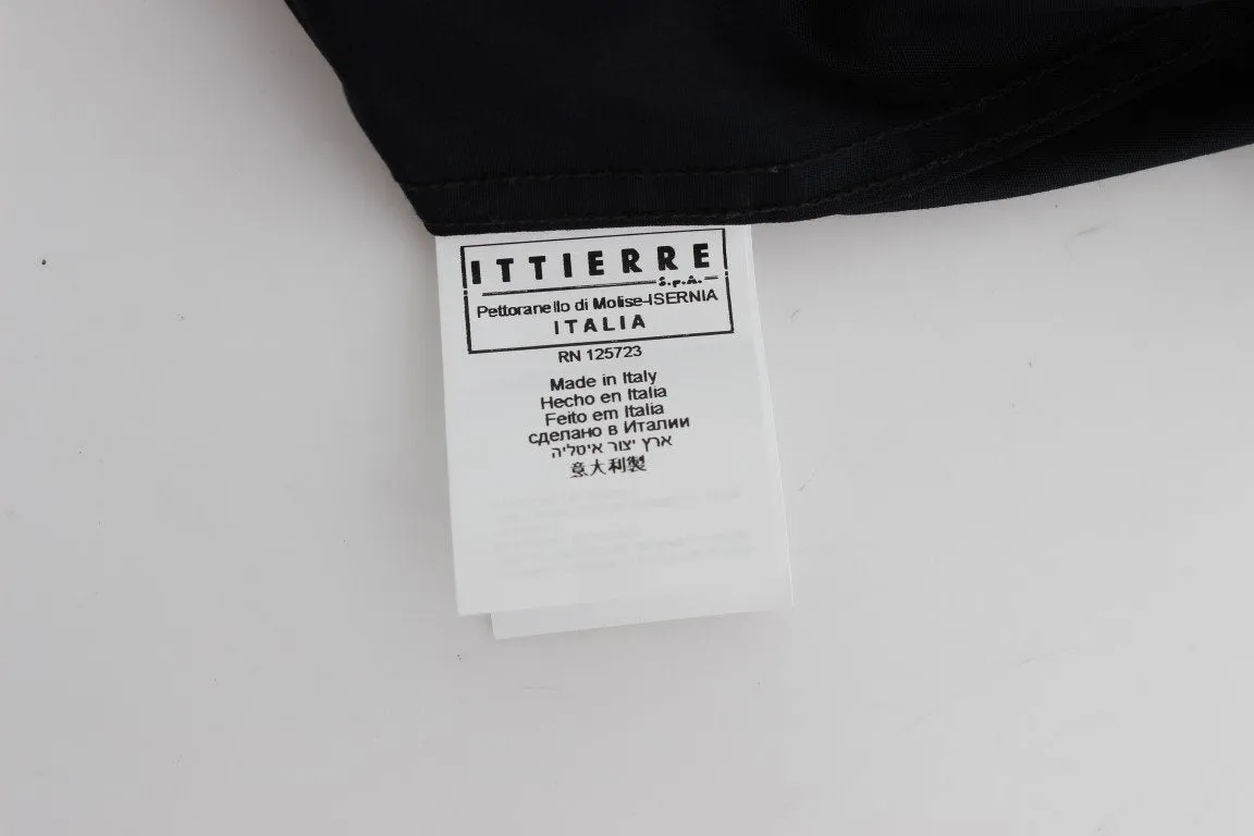 Black Red Cotton Logo Casual Shirt