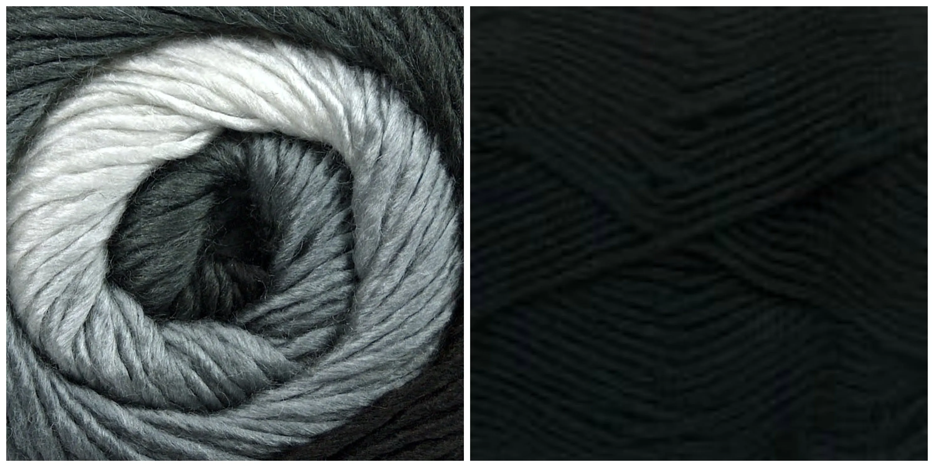 BLACK (Woolicious) PLATINUM (Chromatic Wool) Mandala Pillow