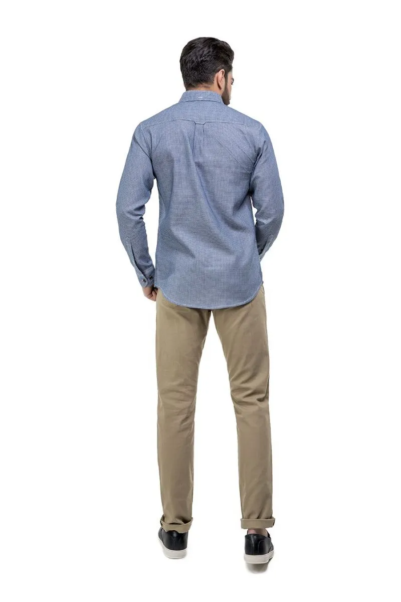 Blue Casual Shirt FS Regular Fit