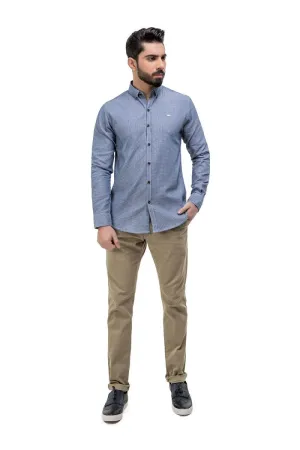Blue Casual Shirt FS Regular Fit