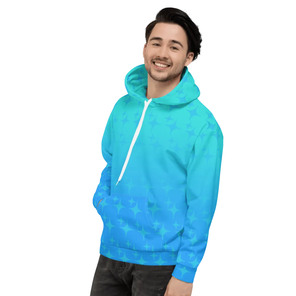 Blue Ghost Sparkle Hoodie (Adult XS-3XL)