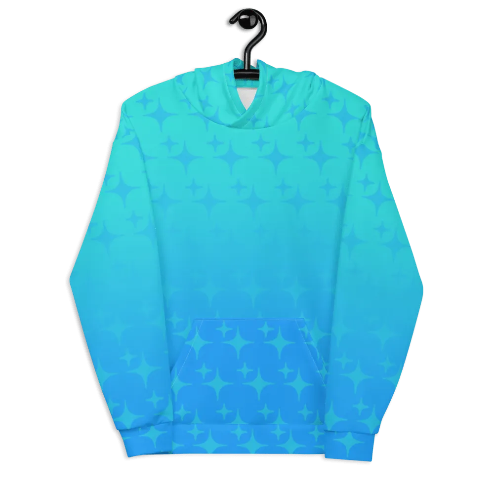 Blue Ghost Sparkle Hoodie (Adult XS-3XL)
