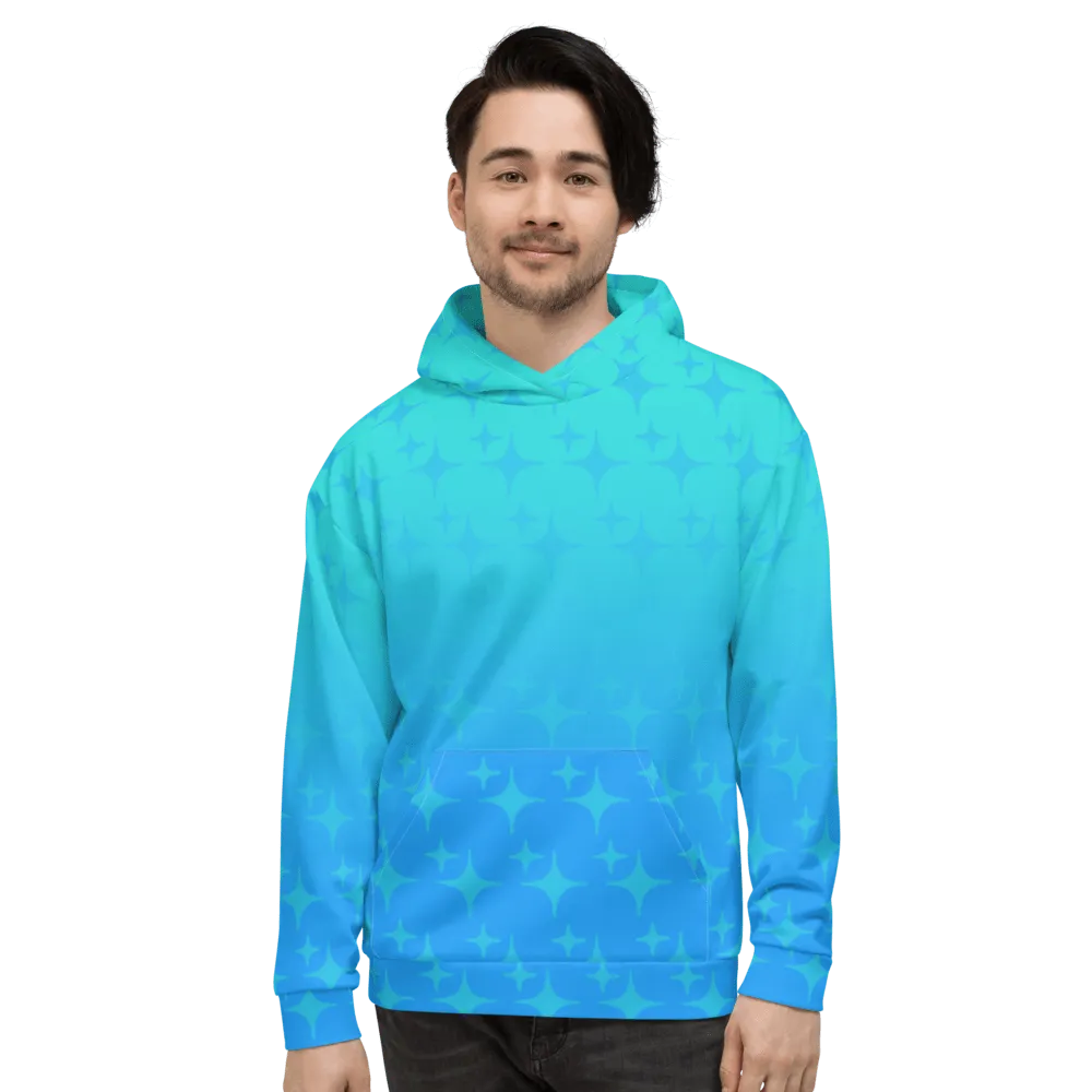 Blue Ghost Sparkle Hoodie (Adult XS-3XL)