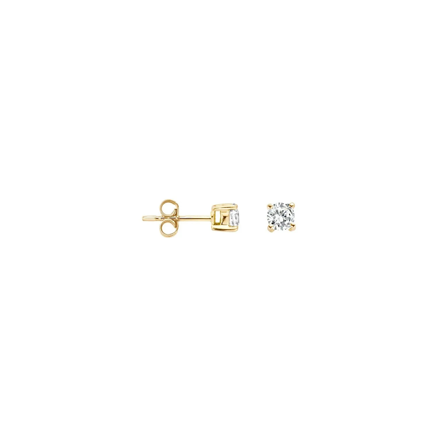 Blush - Boucles d'oreilles - Or Jaune 14k, Zircon (7128YZI)