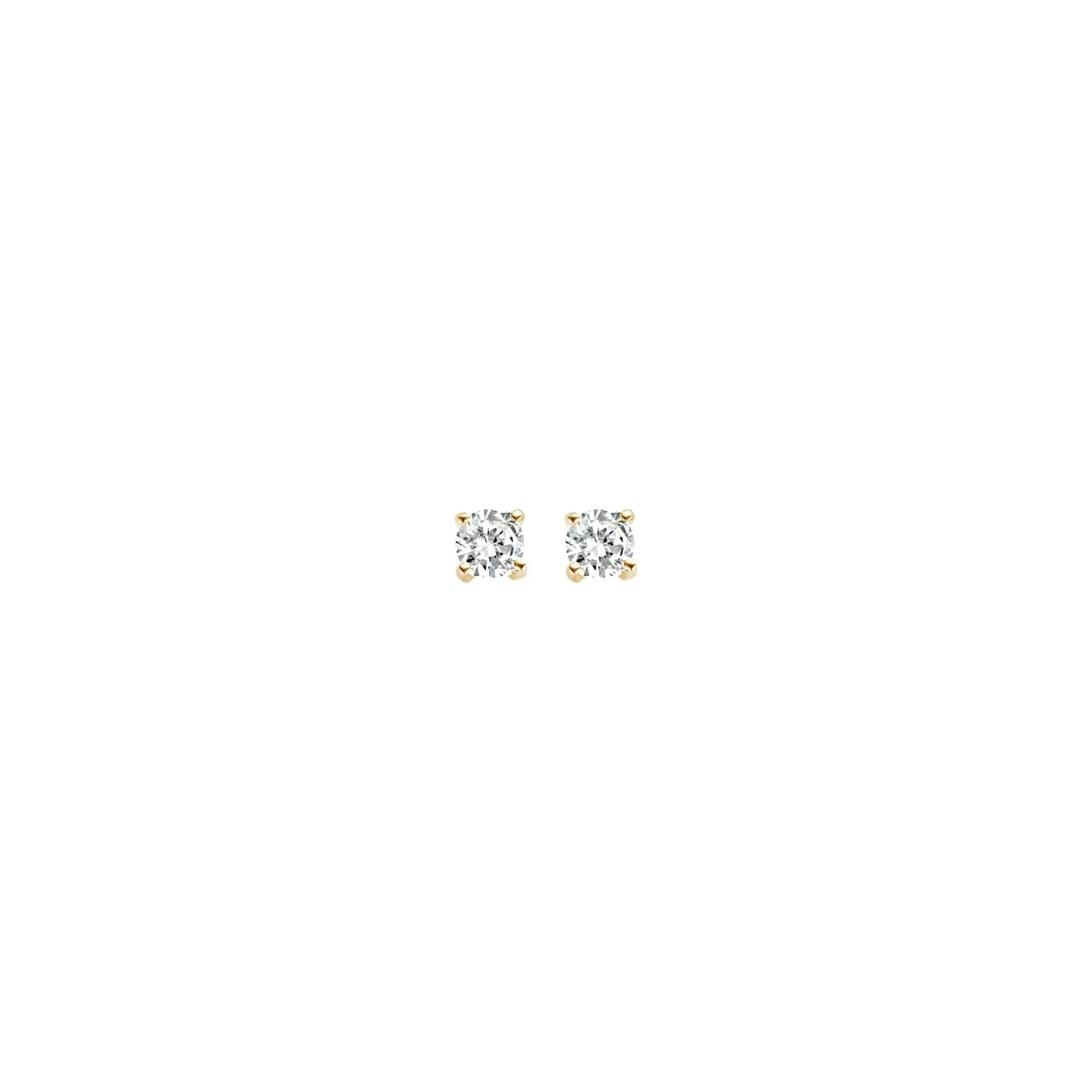 Blush - Boucles d'oreilles - Or Jaune 14k, Zircon (7128YZI)