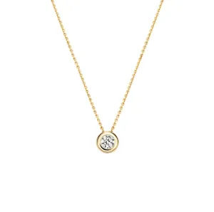 Blush - Collier - Or Jaune 14k, zircon (3052YZI)