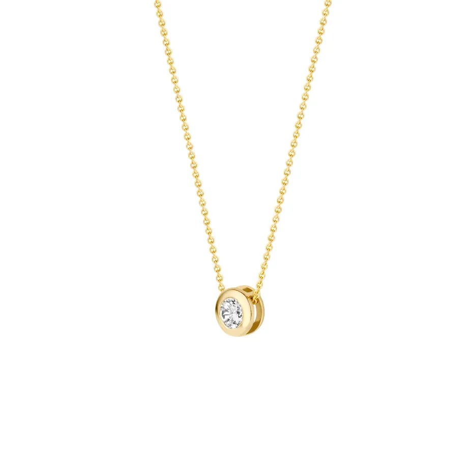 Blush - Collier - Or Jaune 14k, zircon (3052YZI)
